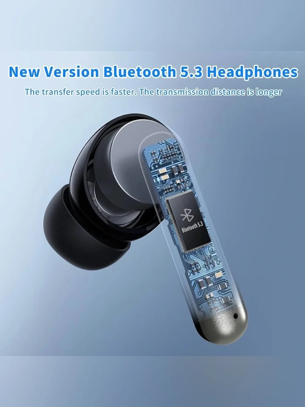 Wireless Bluetooth 5.3 Earbuds w/ Charging Case & LED Display – NEW SEALED